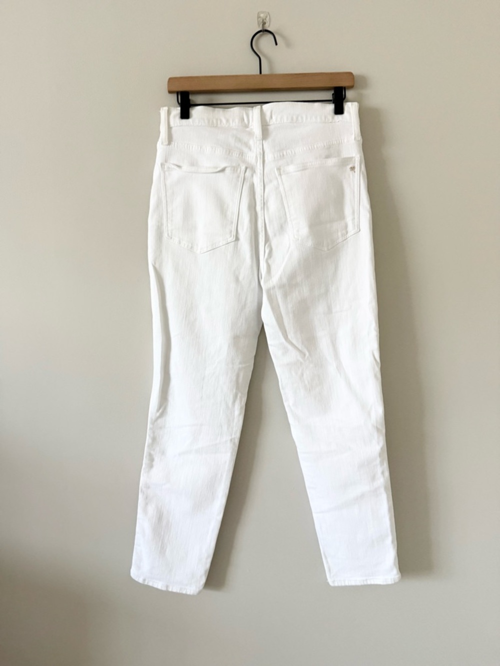 Madewell White Women's High-Rise Stovepipe Jeans Size 28 - Picture 3 of 8
